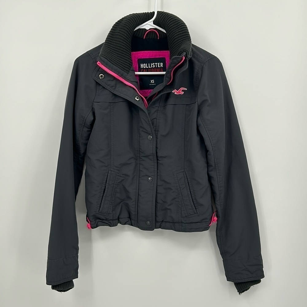 ♻️ Hollister California Bomber Style Jacket Women's Size XS